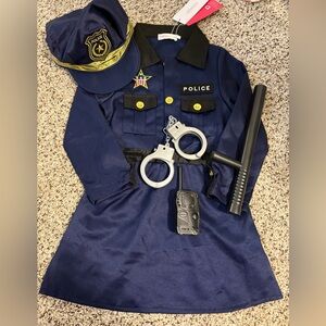Girls Police Costume in Navy Blue with Accessories